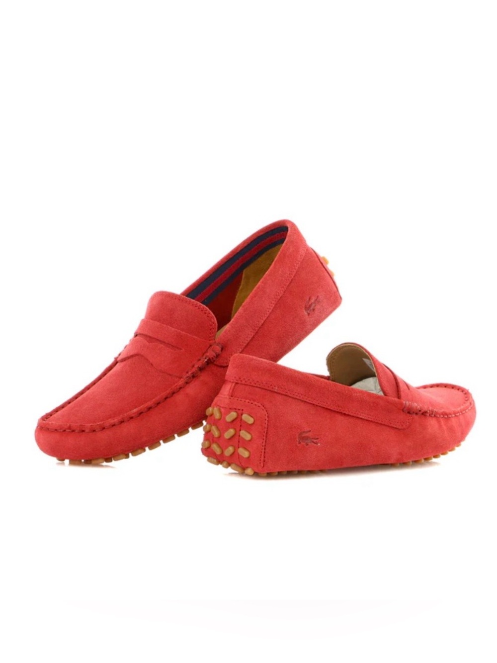 Lacoste Concours Red Suede Driving Loafers Men’s 7 Women’s 8.5 9 Unisex